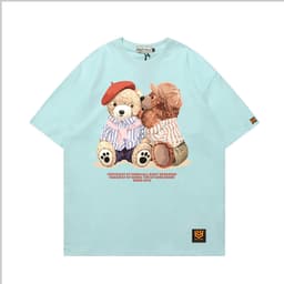 Áo Thun 3143 Phom Rộng HY KOREA Vải Cotton 65/35 Co giãn Phù Hợp Nam Nữ Từ 35 Tới 80kg 2