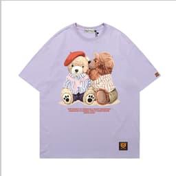 Áo Thun 3143 Phom Rộng HY KOREA Vải Cotton 65/35 Co giãn Phù Hợp Nam Nữ Từ 35 Tới 80kg 7