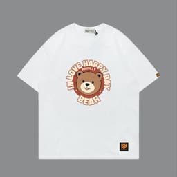 Áo Thun 3057 Phom Rộng HY KOREA Vải Cotton 65/35 Co giãn Phù Hợp Nam Nữ Từ 35 Tới 80kg 8