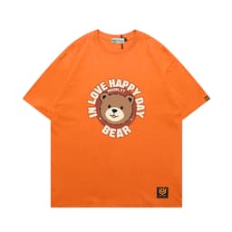 Áo Thun 3057 Phom Rộng HY KOREA Vải Cotton 65/35 Co giãn Phù Hợp Nam Nữ Từ 35 Tới 80kg 3