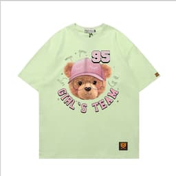 Áo Thun 2661 Phom Rộng HY KOREA Vải Cotton 65/35 Co giãn Phù Hợp Nam Nữ Từ 35 Tới 80kg 4