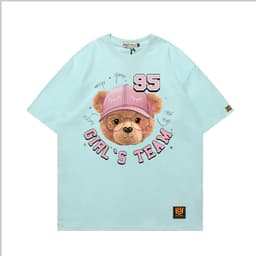 Áo Thun 2661 Phom Rộng HY KOREA Vải Cotton 65/35 Co giãn Phù Hợp Nam Nữ Từ 35 Tới 80kg 2