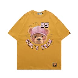 Áo Thun 2661 Phom Rộng HY KOREA Vải Cotton 65/35 Co giãn Phù Hợp Nam Nữ Từ 35 Tới 80kg 6