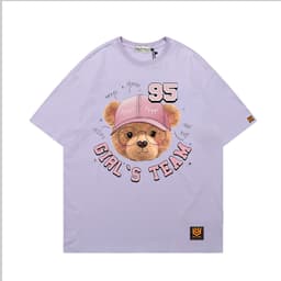Áo Thun 2661 Phom Rộng HY KOREA Vải Cotton 65/35 Co giãn Phù Hợp Nam Nữ Từ 35 Tới 80kg 7