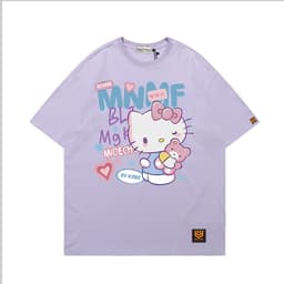 Áo Thun 3062 Phom Rộng HY KOREA Vải Cotton 65/35 Co giãn Phù Hợp Nam Nữ Từ 35 Tới 80kg 7
