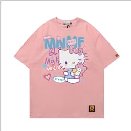 Áo Thun 3062 Phom Rộng HY KOREA Vải Cotton 65/35 Co giãn Phù Hợp Nam Nữ Từ 35 Tới 80kg 5