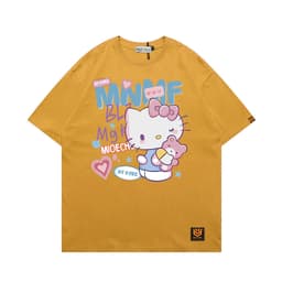 Áo Thun 3062 Phom Rộng HY KOREA Vải Cotton 65/35 Co giãn Phù Hợp Nam Nữ Từ 35 Tới 80kg 6