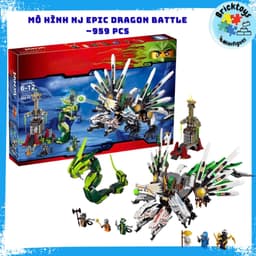 [ Có Sẵn ] Đồ chơi mô hình xếp hình nhân vật season 1 rồng 4 đầu Epic Dragon Battle - 959 pcs 1