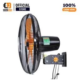 Quạt treo tường 2 dây Senko TC1623 5 cánh cam thân đen công xuất 60W gió mạnh bảo hành 24 tháng 3