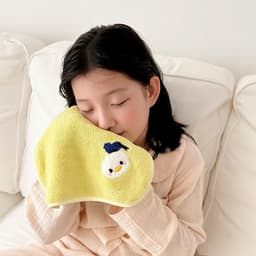Bộ 5 Khăn Lau Mặt Cho Bé Lông Cừu San Hô Siêu Dễ Thương Họa Tiết Disney Cao Cấp Mềm Mại 6