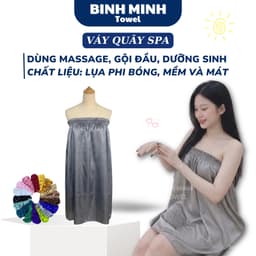 XẢ CỰC RẺ VÁY QUÂY SPA LỤA LOẠI ĐẸP DÙNG CHO SPA 1