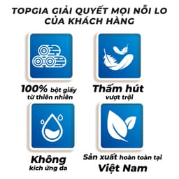 Khăn Giấy Rút Treo Tường Top Gia Mộc An Thùng 10/5 bịch, Bịch 1000 Tờ 4 Lớp, mềm mịn, an toàn 7