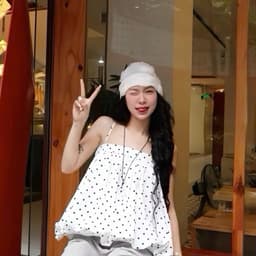 Áo Bí 2 Dây Phồng Có Dây Điều Chỉnh Form Babydoll Rộng Chất Vải Gió Màu Sắc Đa Dạng mùa hè cho nữ m6039 8