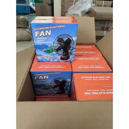 Quạt Tích Điện Lồng Sắt, Dùng Pin Lithium 14.4V - 21V 10 Cell, Tặng Kèm Pin & Sạc, Dễ Dàng Gấp Gọn 2