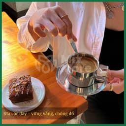 Bộ cốc ly uống trà, cà phê 200ml cách nhiệt, inox 304 phong cách Châu Âu sang trọng Mixmore 5