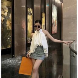 Áo Kiểu Cổ Yếm Dáng Rộng Phồng Sang Chảnh – Áo Nữ Phong Cách Hàn Quốc Mặc Mùa Hè Ananclothing 6