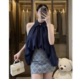 Áo Kiểu Cổ Yếm Dáng Rộng Phồng Sang Chảnh – Áo Nữ Phong Cách Hàn Quốc Mặc Mùa Hè Ananclothing 3