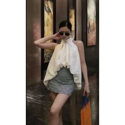Áo Kiểu Cổ Yếm Dáng Rộng Phồng Sang Chảnh – Áo Nữ Phong Cách Hàn Quốc Mặc Mùa Hè Ananclothing 7