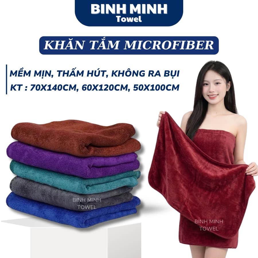Khăn Tắm Spa dùng quấn body, đắp người, lau tắm massage, xông hơi chất liệu mềm mịn, thấm hút nước, không đổ lông