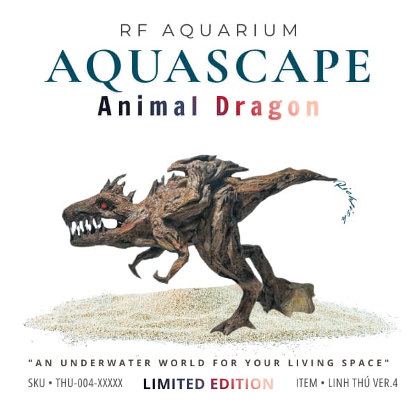 Limited I Layout Thuỷ Sinh Khủng Long Layout Dùng Trang Trí Bể Cá Thuỷ Sinh 30-40cm | RF Aquarium