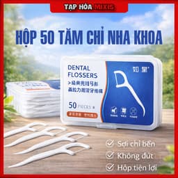 Combo 9 Hộp 450 Chiếc Tăm Chỉ Nha Khoa, Vệ Sinh Sạch Sẽ Kẽ Răng Chân Nướu Chăm Sóc Răng Miệng - GD38 1