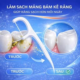 Combo 9 Hộp 450 Chiếc Tăm Chỉ Nha Khoa, Vệ Sinh Sạch Sẽ Kẽ Răng Chân Nướu Chăm Sóc Răng Miệng - GD38 3