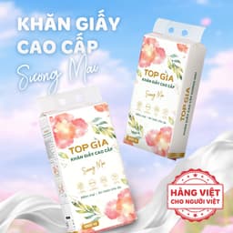 [MUA 8 TẶNG 2] Khăn giấy rút treo tường Sương Mai TopGia 10bịch 10000 tờ 4 lớp Dai Mềm Mịn Cao Cấp 1