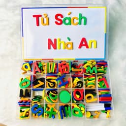 Bảng Nam Châm Chữ Số & Chữ Cái Song Ngữ 3IN1 (309 Chi Tiết) - Giúp Bé Học Tiếng Việt, Tiếng Anh và Toán 4