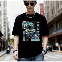 Áo Thun UNISEX Nam Nữ in Hình NEW YORK chất liệu cotton 100% co giãn 4 chiều 3
