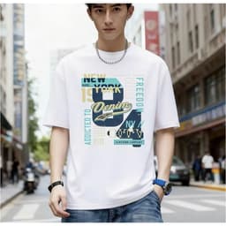 Áo Thun UNISEX Nam Nữ in Hình NEW YORK chất liệu cotton 100% co giãn 4 chiều 1