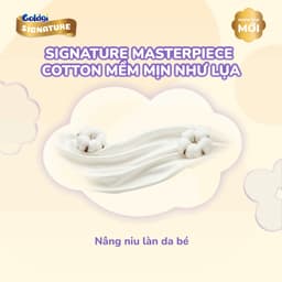 Tã Bỉm Nhật Goldgi Signature Ngừa Hăm, Siêu Êm Mềm Cho Làn Da Nhạy Cảm 1 Bịch 5