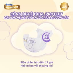 Tã Bỉm Nhật Goldgi Signature Ngừa Hăm, Siêu Êm Mềm Cho Làn Da Nhạy Cảm 1 Bịch 4