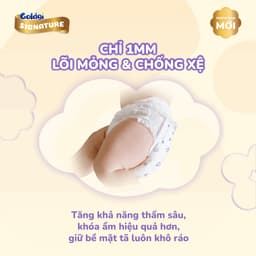 Tã Bỉm Nhật Goldgi Signature Ngừa Hăm, Siêu Êm Mềm Cho Làn Da Nhạy Cảm 1 Bịch 6