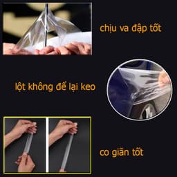 PPF dán bảo vệ màn hình xe máy điện Vinsky m1, chống trầy xước màn hình, không đọng nước vô hình bóng gương 5