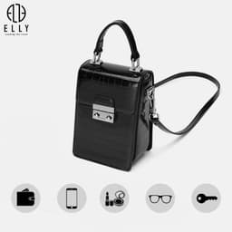 [Tặng hộp 20.10] Túi xách nữ thời trang ELLY EL324 đeo chéo đeo vai xách tay da tổng hợp cao cấp chính hãng 7