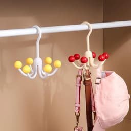 Móc treo đồ đa năng xoay 360 có 4 Chấu - 6 Chấu. Móc treo cà vạt, dây nịt đa năng xoay 360 độ 7