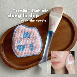 Cọ Tán Nền Tiên Cá AMORTALS, Mút tán nền AMORTALS Bí Quyết Lớp Nền Mỏng Mịn Tự Nhiên, Không Gây Vệt Kem DOLLYCOSMETICS 2
