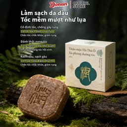 Dầu Gội DONAN dược liệu 2in1 Hà Thủ Ô Dầu Gội / Thảo mộc Dầu Gội , Giảm Gãy Rụng / Donan xà phòng 90g 5