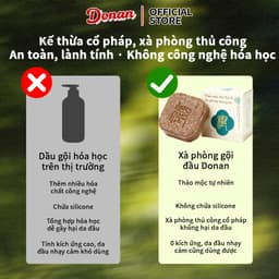 Dầu Gội DONAN dược liệu 2in1 Hà Thủ Ô Dầu Gội / Thảo mộc Dầu Gội , Giảm Gãy Rụng / Donan xà phòng 90g 8