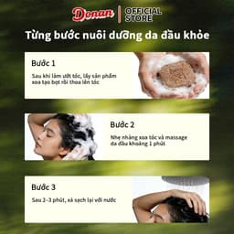 Dầu Gội DONAN dược liệu 2in1 Hà Thủ Ô Dầu Gội / Thảo mộc Dầu Gội , Giảm Gãy Rụng / Donan xà phòng 90g 9