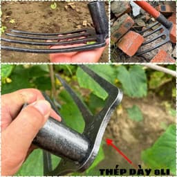 Cuốc thép 3,4 răng dày 8li, cuốc đất siêu cứng 2