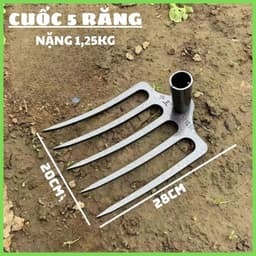 Cuốc thép 3,4 răng dày 8li, cuốc đất siêu cứng 5