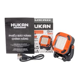 Đèn tích điện có sạc lại HUKAN G1-WL02mini, 49 Chip LED, Dùng 2.5 - 5 giờ, Cổng sạc type C 2