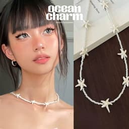 Vòng Cổ, Vòng Tay, Vòng Chân Sao Biển Unisex - Quà Tặng Vibe Ocean Charm, Có Sẵn, Phong Cách Hàn Quốc 1