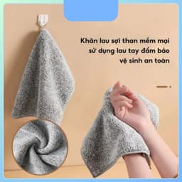 [Top Value] Set 50 Khăn Lau Đa Năng Bằng Sợi Than Tre, Khăn Lau Tay Nhà Bếp Siêu Thấm Hút, Mềm Mại 1