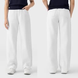 Quần jean nữ dáng suông basic GENVIET JEANS cạp chun sau thoải mái vải denim cao cấp tôn dáng công sở 8950 4