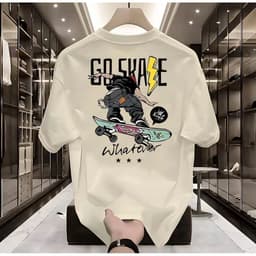 Áo Thun Unisex Nam Nữ in hình GO SKATE Chất liệu Cotton 100% co giãn 4 chiều 3
