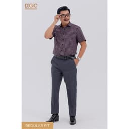 Áo Sơ Mi Nam Ngắn Tay DGC - Dáng suông Regular, Tay Lơ Vê, Phù Hợp Nhiều Lứa Tuổi - SASNBC52M 5