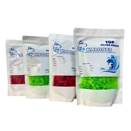 Hạt lọc Kaldnes màu xanh, đỏ, đen cao cấp - Vật liệu lọc kanet cho bể cá cảnh, hồ cá thủy sinh 4