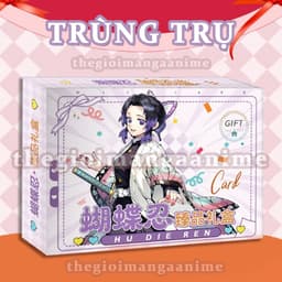 (tặng sticker) (VIỀN TRÒN) Hộp quà TRÙNG TRỤ - SHINOBU KOUCHO KIMETSU NO YABAI in hình anime quà tặng xinh xắn 4